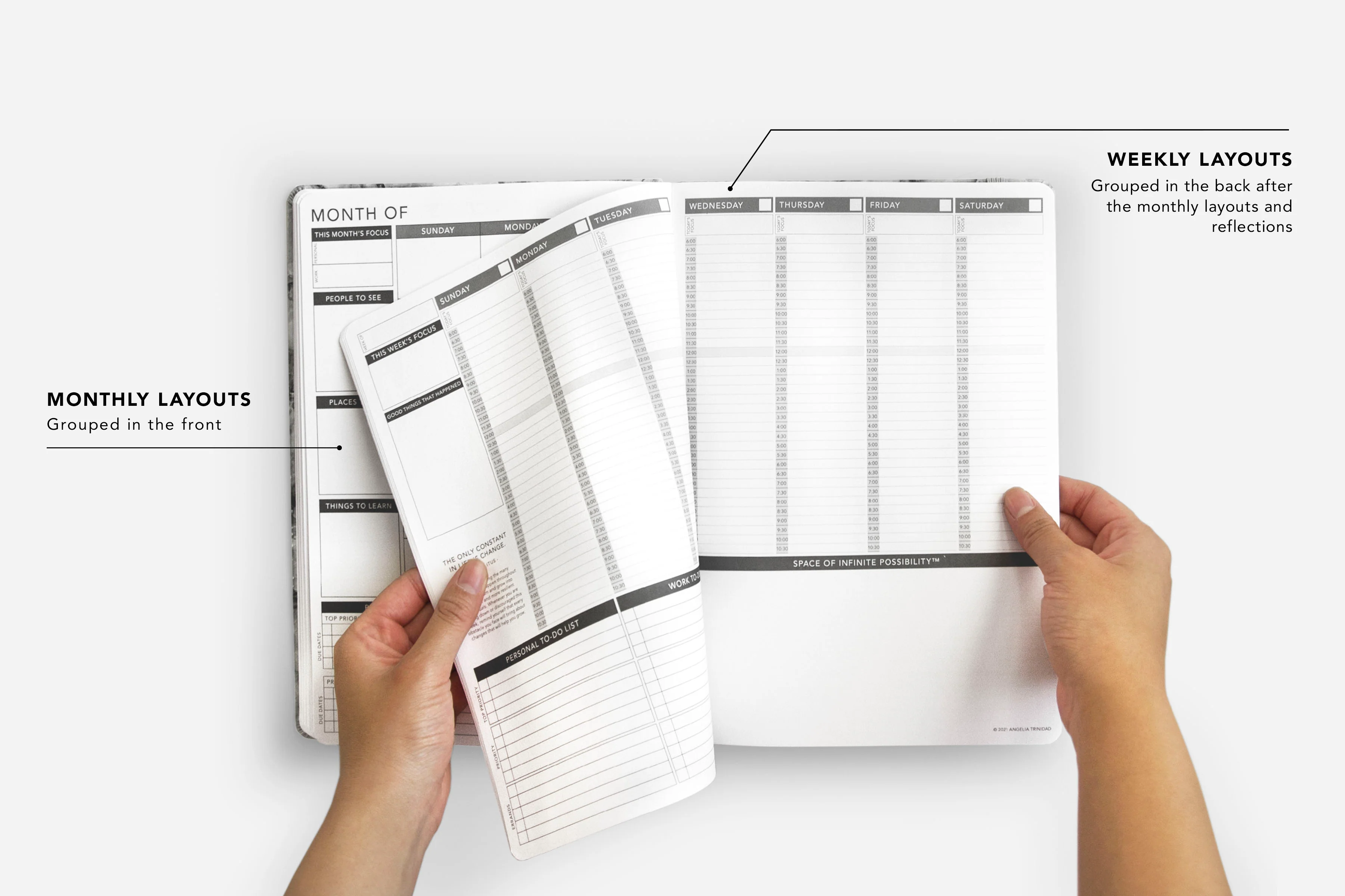Weekly Undated Planner - Elite Black - Image 3